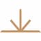 Ekena Millwork Saratoga Timber Gable Bracket, Western Red Cedar, 108"W x 63"H x 3 1/2"D x 5 1/2"F, 14/12 Pitch GBW108X63X0406SAR00SWR - alternate 1